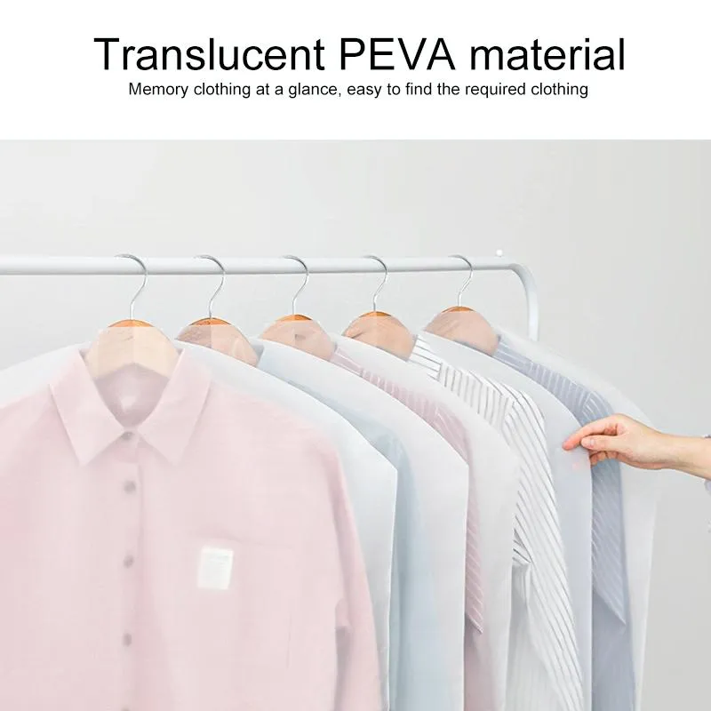 100 Disposable Transparent Dust Bags - 60X120Cm - Pp Material
