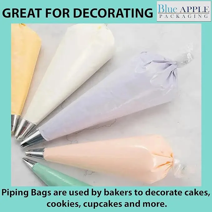 10.75X20 inches Piping Bags for Pastry, Cakes 3.25 Mil Tuf-R® LLDPE
