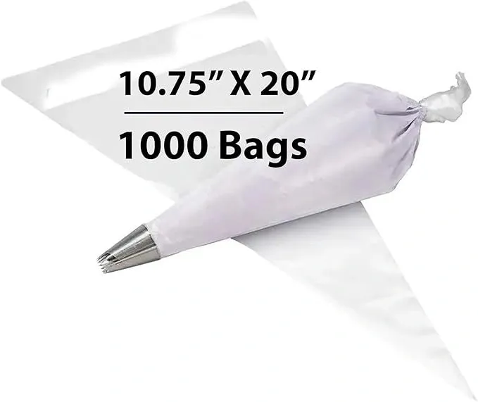 10.75X20 inches Piping Bags for Pastry, Cakes 3.25 Mil Tuf-R® LLDPE