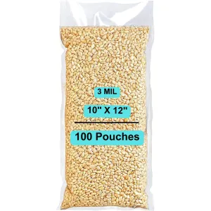 10X12 inches Vacuum Pouches Laminated 3 Mil Poly-Nylon (PN)