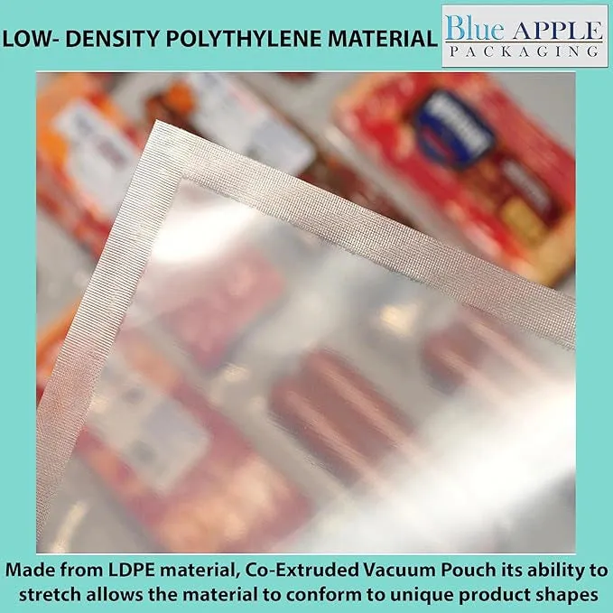 12X12 inches Vacuum Seal Bags for Food Packaging 3 Mil Co-Extruded