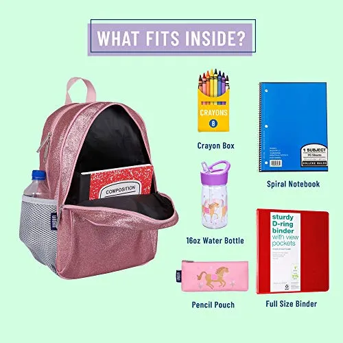 15 Inch Kids Backpack for Boys & Girls, 600-Denier Polyester