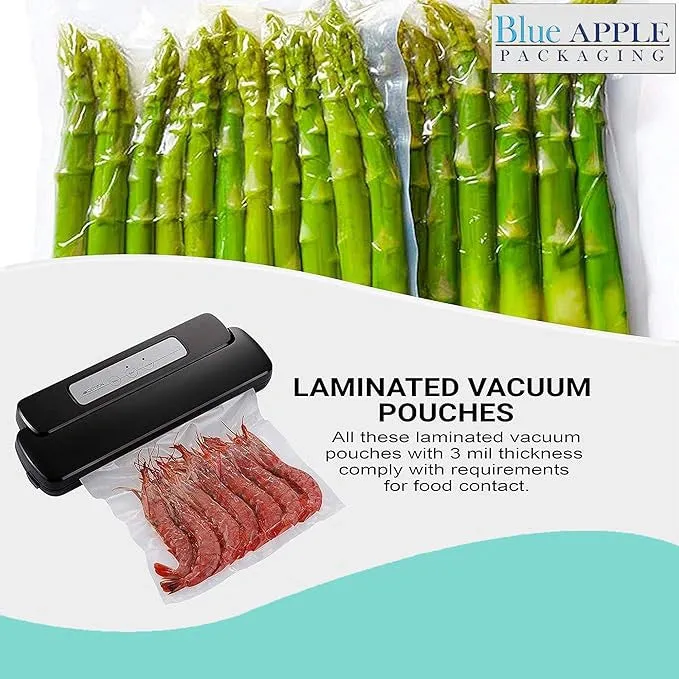 16X28 inches Vacuum Seal Bags for Food Packaging 3 Mil Co-Extruded