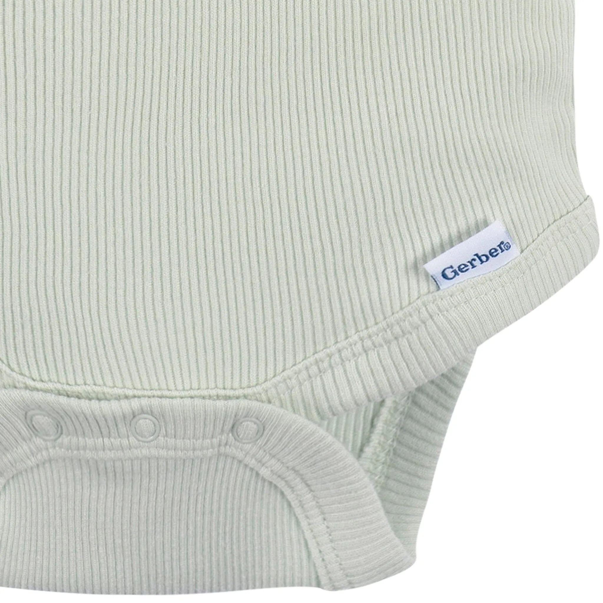 2-Piece Baby Girls Green Lily Bodysuit and Shorts Set