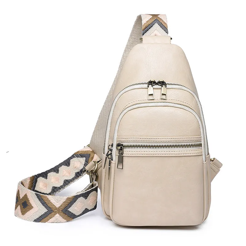 2025 Find factory raw New genderless bags, breast bags, women's simple, retro messenger bags, messenger bags