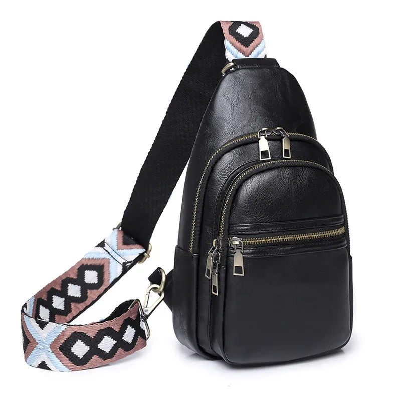 2025 Find factory raw New genderless bags, breast bags, women's simple, retro messenger bags, messenger bags