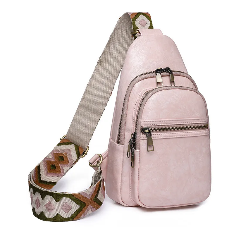 2025 Find factory raw New genderless bags, breast bags, women's simple, retro messenger bags, messenger bags