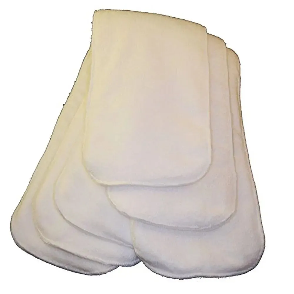 2Pcs Reusable Diapers  2pcs Microfiber Inserts