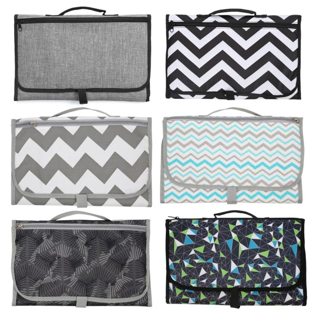 3 in 1 Waterproof Changing Pad Diaper Travel Multifunction Portable Baby Diaper Cover Mat