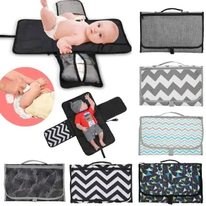 3 in 1 Waterproof Changing Pad Diaper Travel Multifunction Portable Baby Diaper Cover Mat