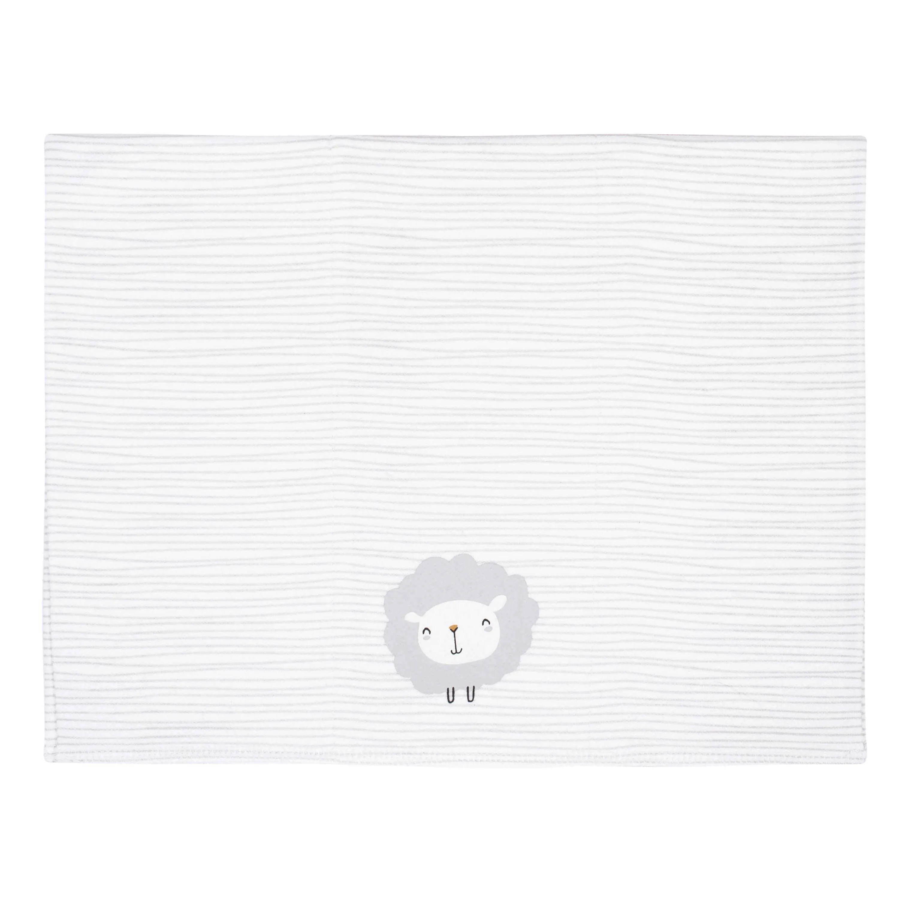 3-Pack Baby Unisex Lamb Knit Burp Cloths