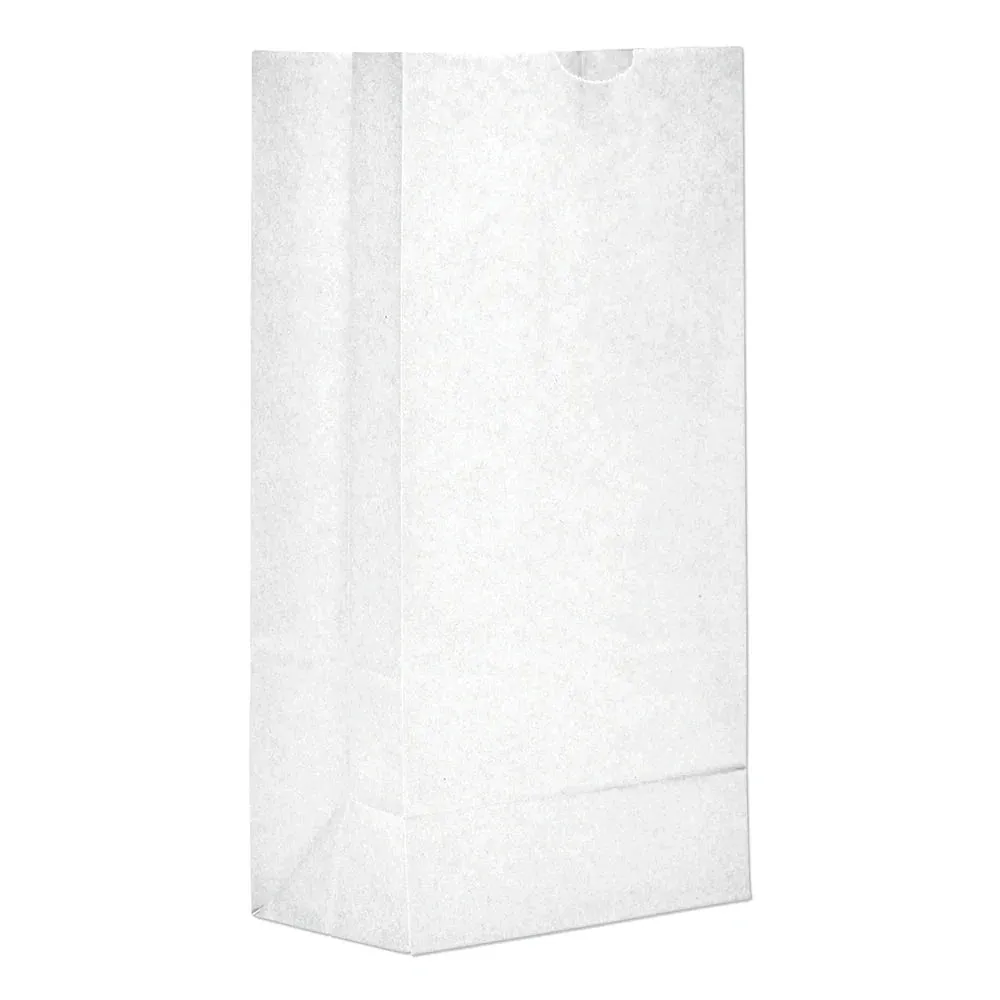#5 White Paper Bag - 5 Pound - (500 - 10,000 Count)