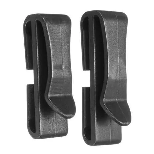 5Pcs / Lot Black Belt Clip Buckles Plastic For Backpack Strap Webbing