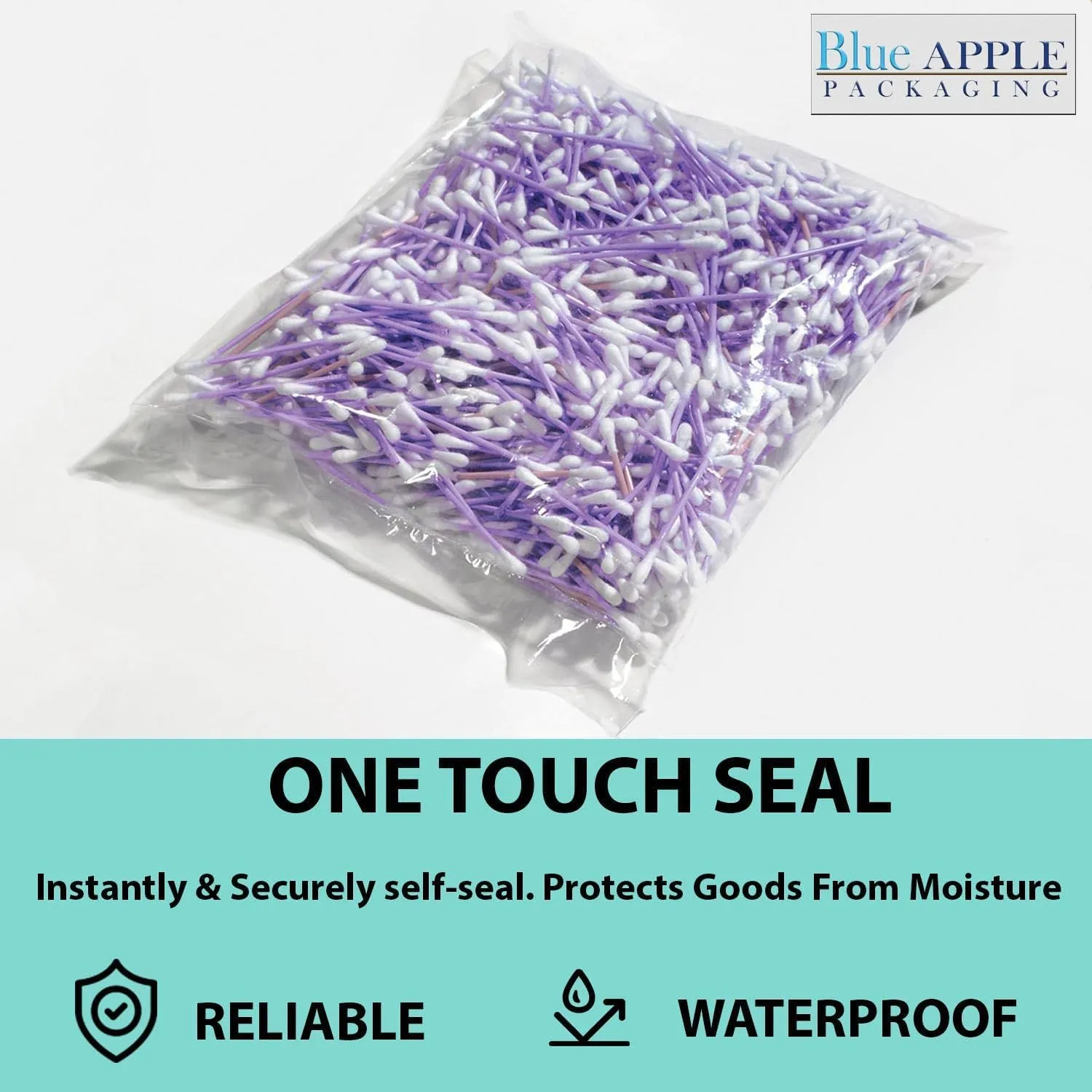 5X20 inches Clear Flat Poly Bags 3Mil Open Top (LDPE)