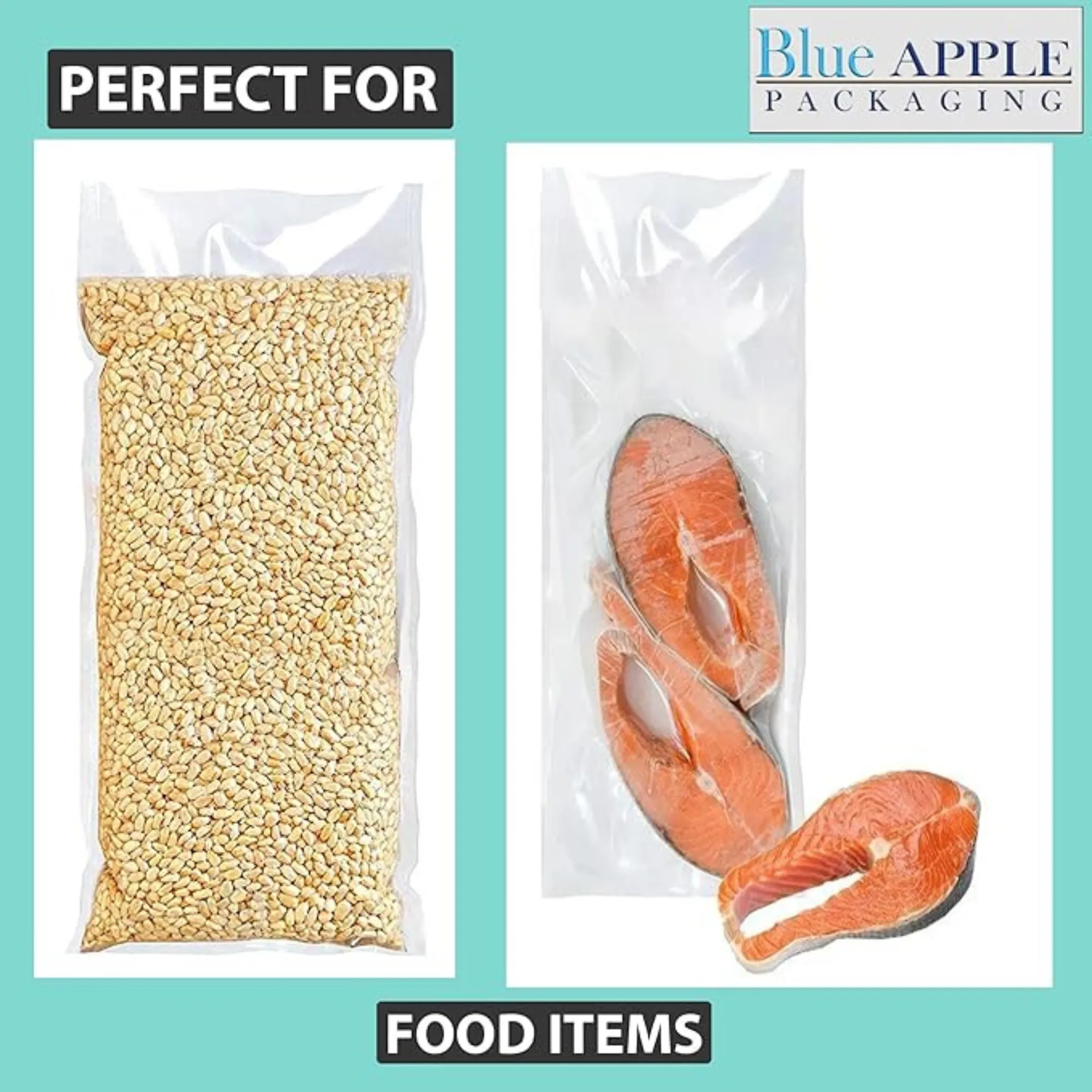 6X15 inches Vacuum Pouches Laminated 3 Mil Poly-Nylon (PN)