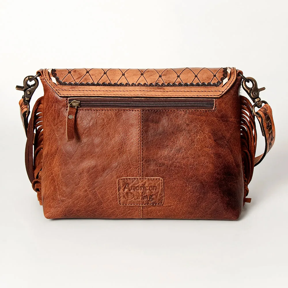 ADBG843C American Darling Hand Tooled Hair On Genuine Leather Women Bag Western Handbag Purse