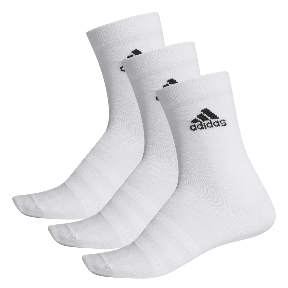 adidas Light 3 pack Crew Socks
