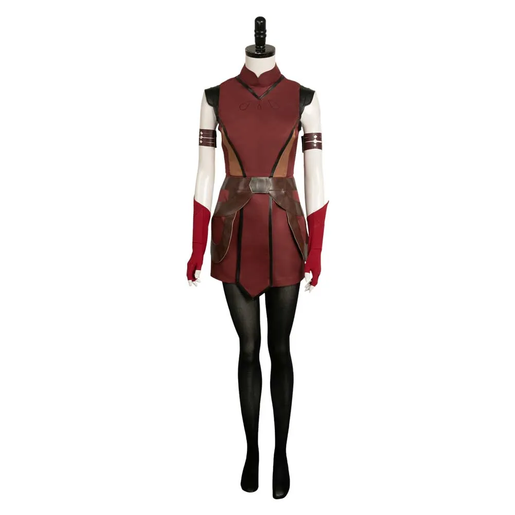Ahsoka Tano Childhood Red Cosplay Costume Outfits Halloween Carnival Suit