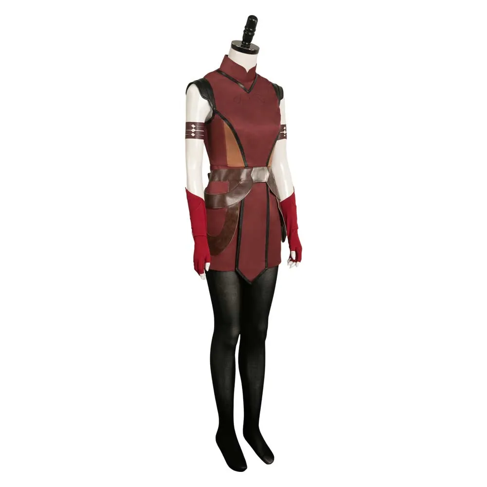Ahsoka Tano Childhood Red Cosplay Costume Outfits Halloween Carnival Suit