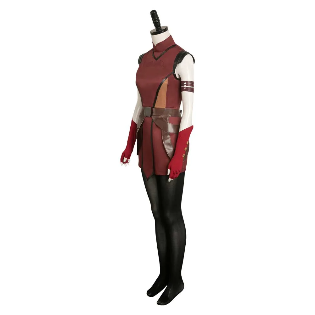 Ahsoka Tano Childhood Red Cosplay Costume Outfits Halloween Carnival Suit