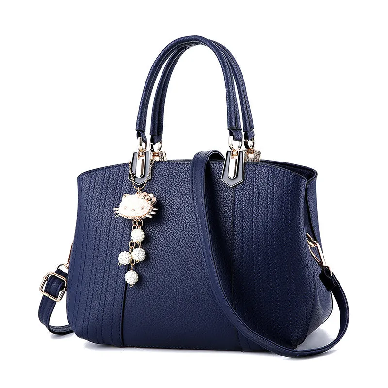 Aliwood Women bag Europe Fashion New Handbags PU Leather Casual Simple Tote Ladies Shoulder Bags Females Crossbody Bags with cat