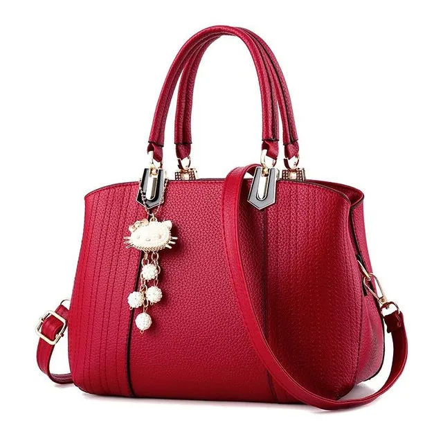 Aliwood Women bag Europe Fashion New Handbags PU Leather Casual Simple Tote Ladies Shoulder Bags Females Crossbody Bags with cat