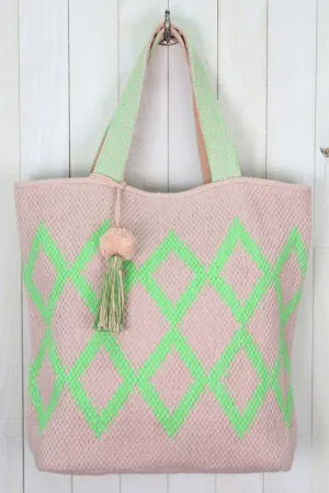 All Over Diamond Patterned Bag