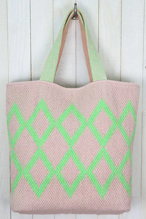 All Over Diamond Patterned Bag