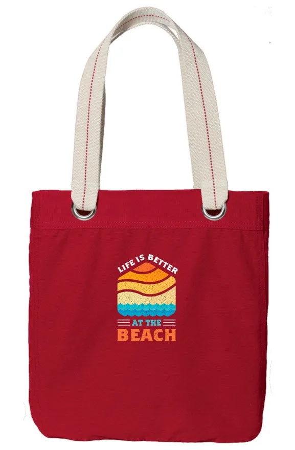Allie Life Is Better Sangria Tote
