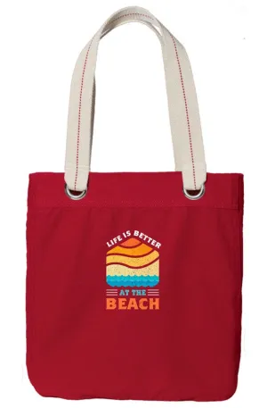 Allie Life Is Better Sangria Tote