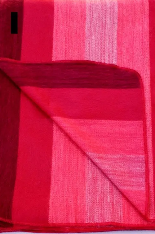 Alpaca Bed Blanket - Striped