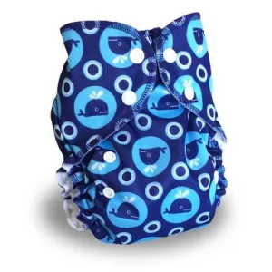 AMP One-Size Duo Diaper -  Whales *New*