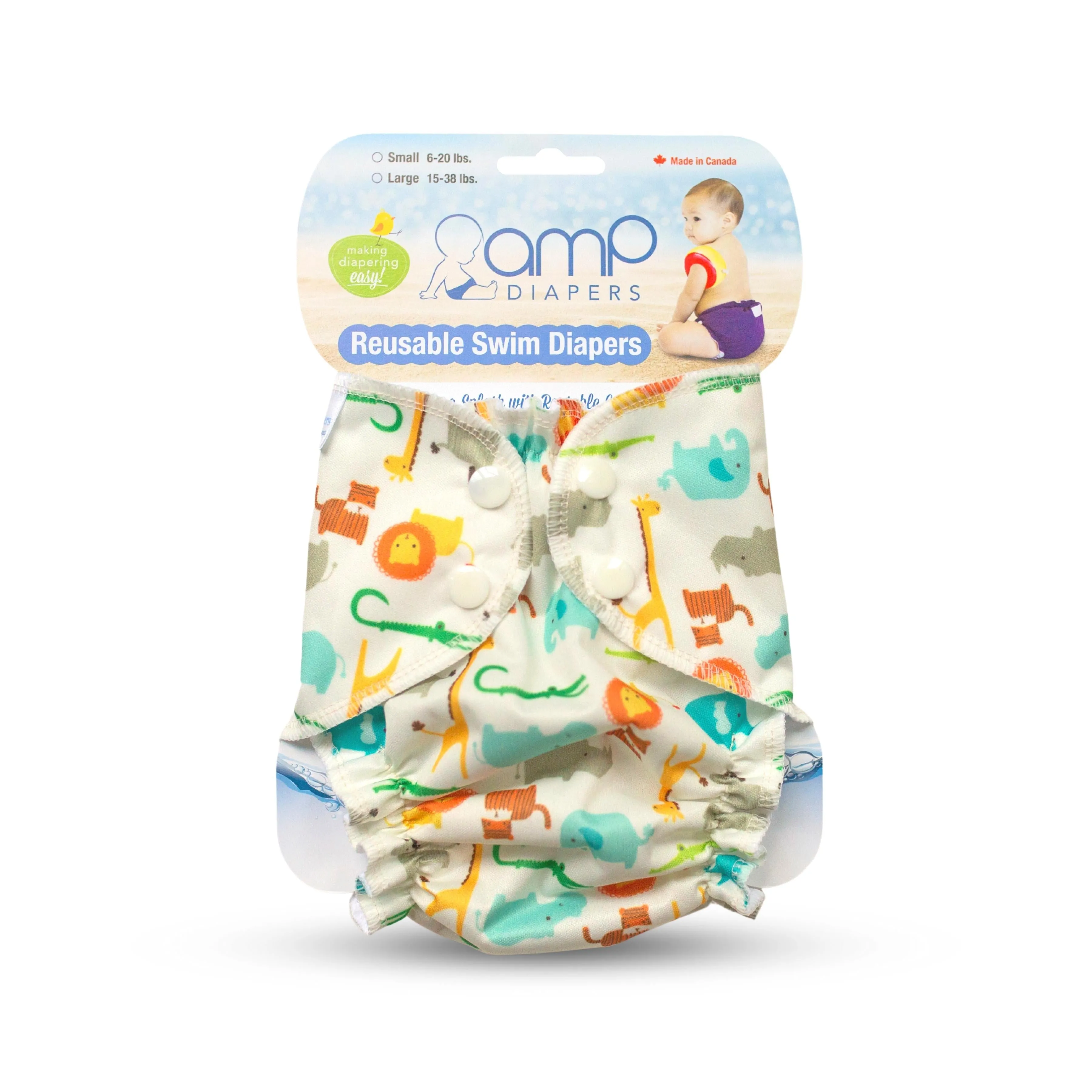 AMP Swim Diaper - LARGE (15-38lbs)