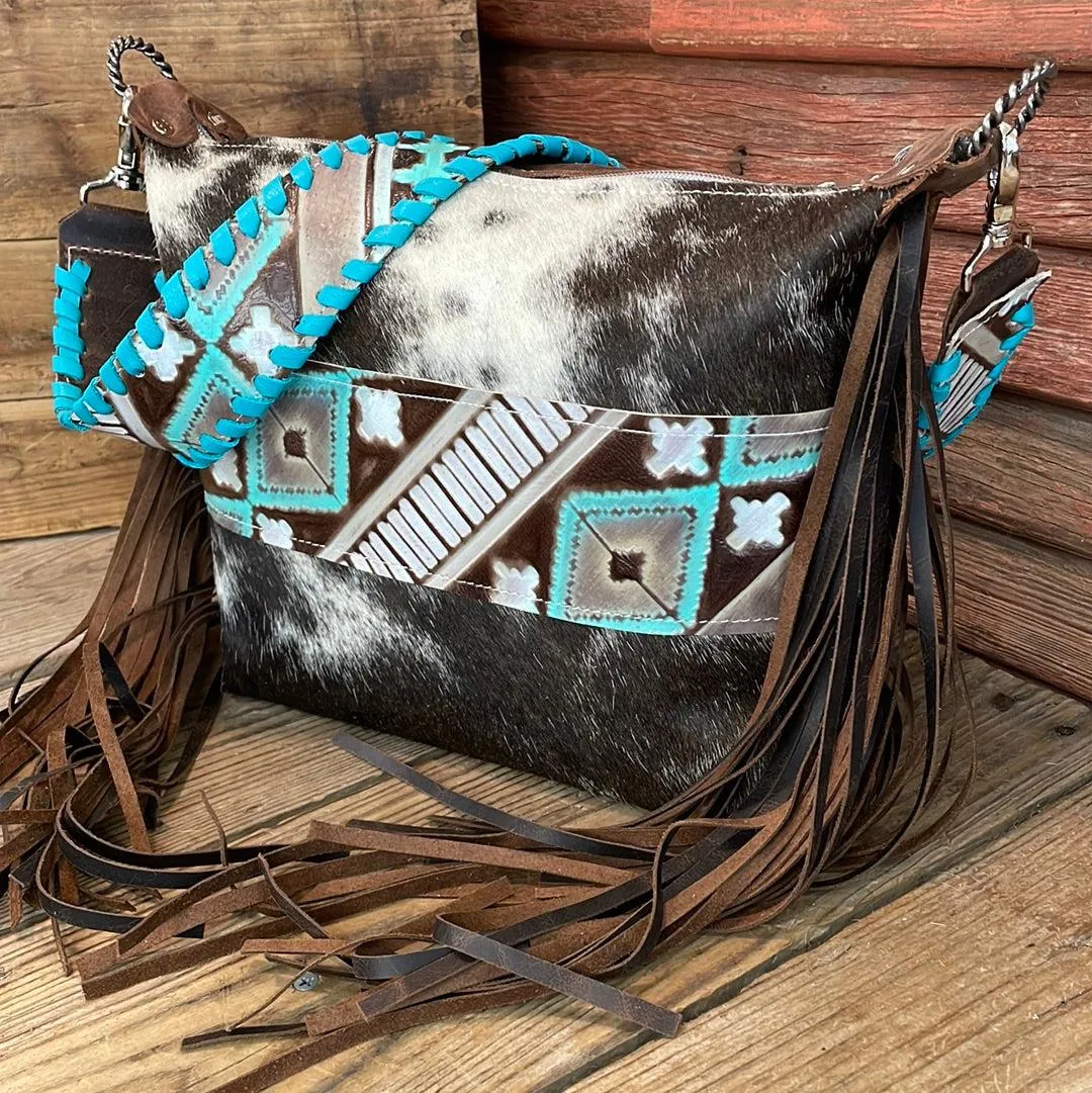 Annie - Black & White w/ Cocoa Navajo