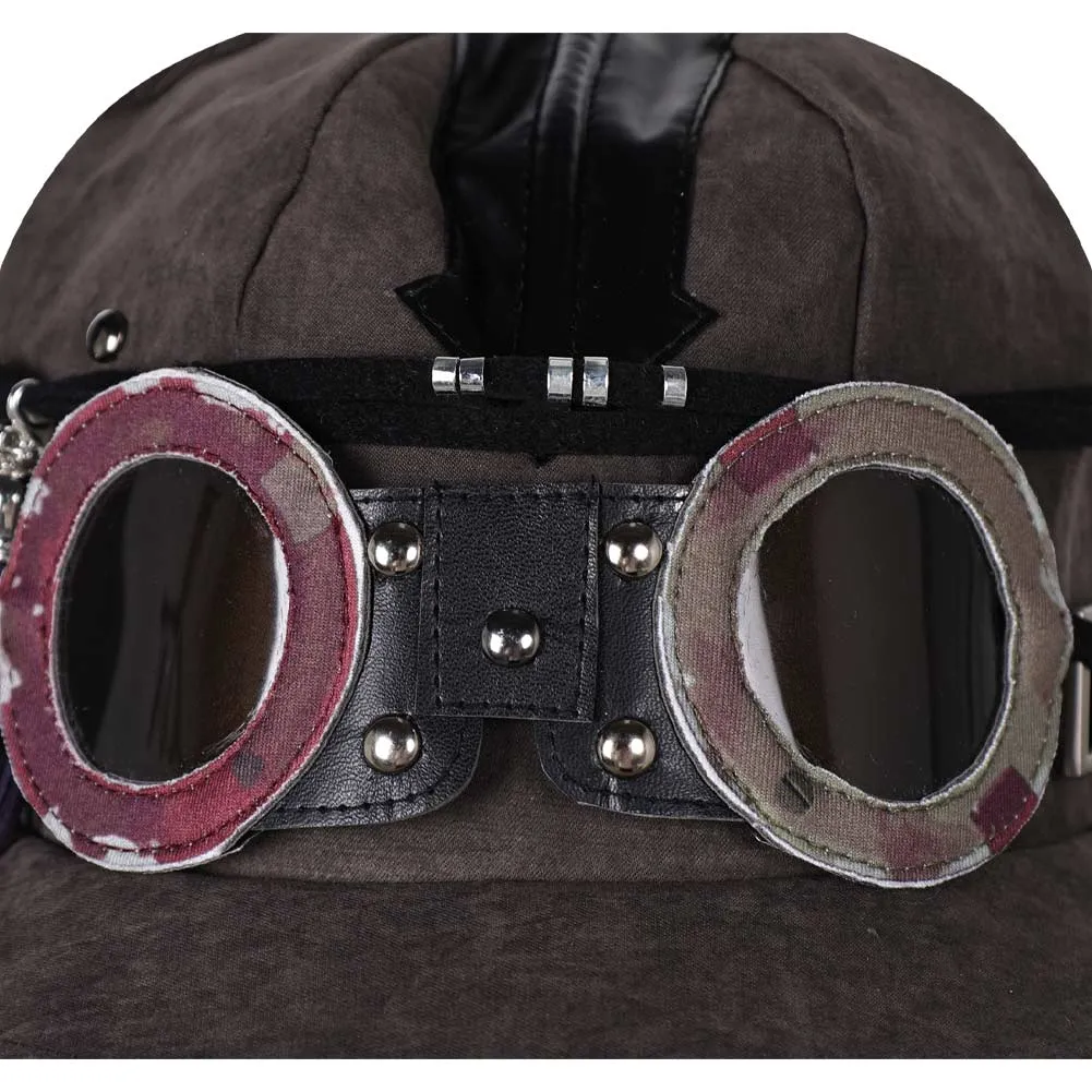 Arcane League of Legends Season 2 Isha Hat Kids Black Punk Hat Halloween Carnival Accessories