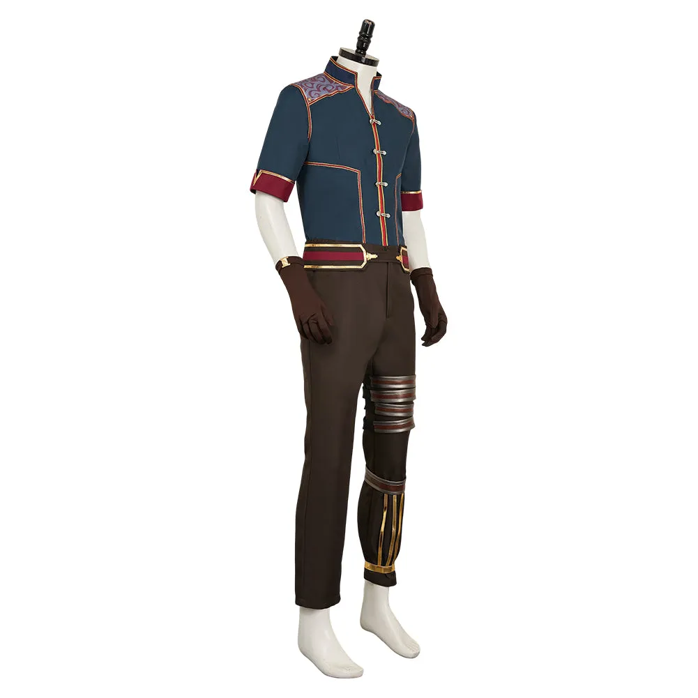 Arcane League of Legends Season 2 Jayce Cosplay Costume Male Blue Outfits Halloween Carnival Suit
