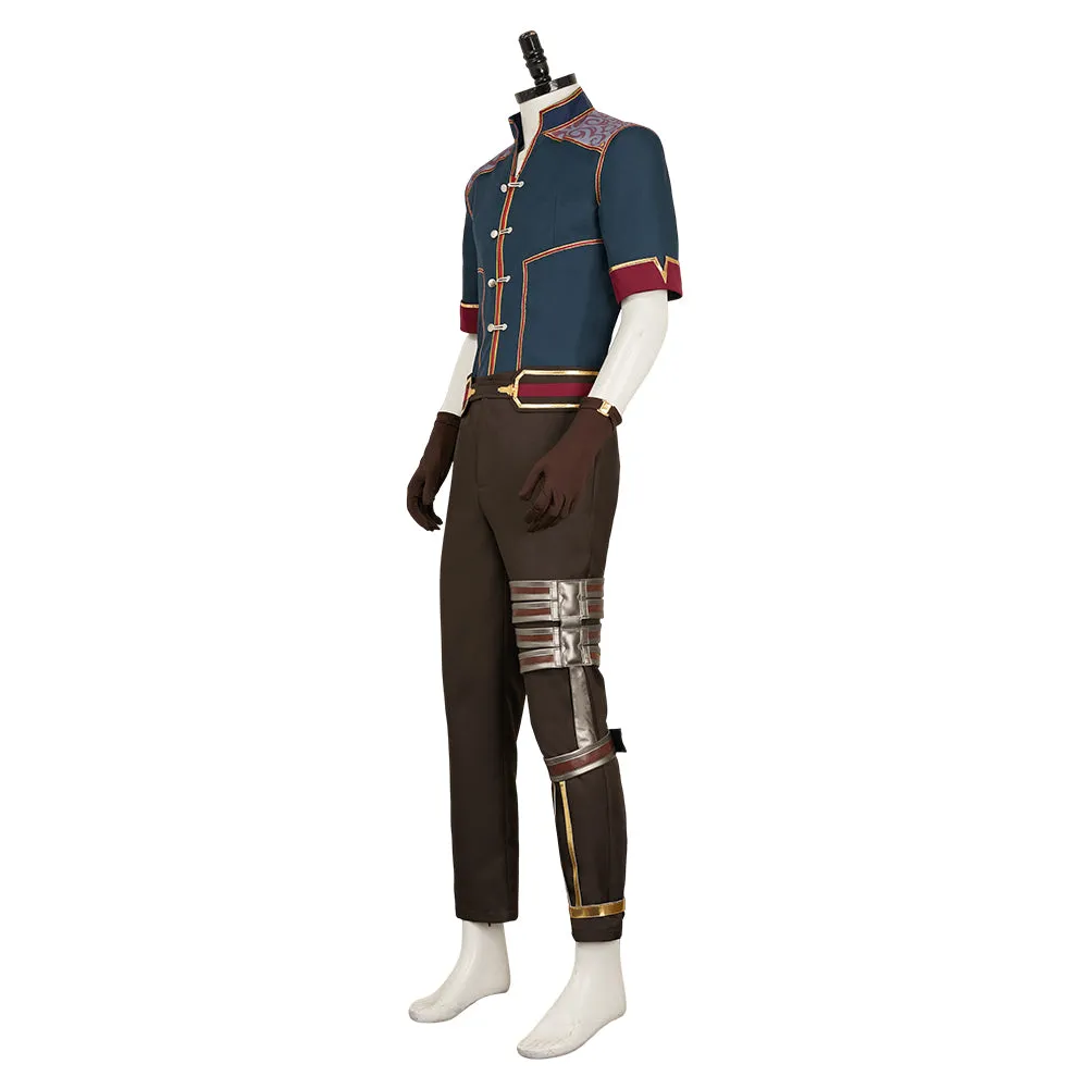 Arcane League of Legends Season 2 Jayce Cosplay Costume Male Blue Outfits Halloween Carnival Suit