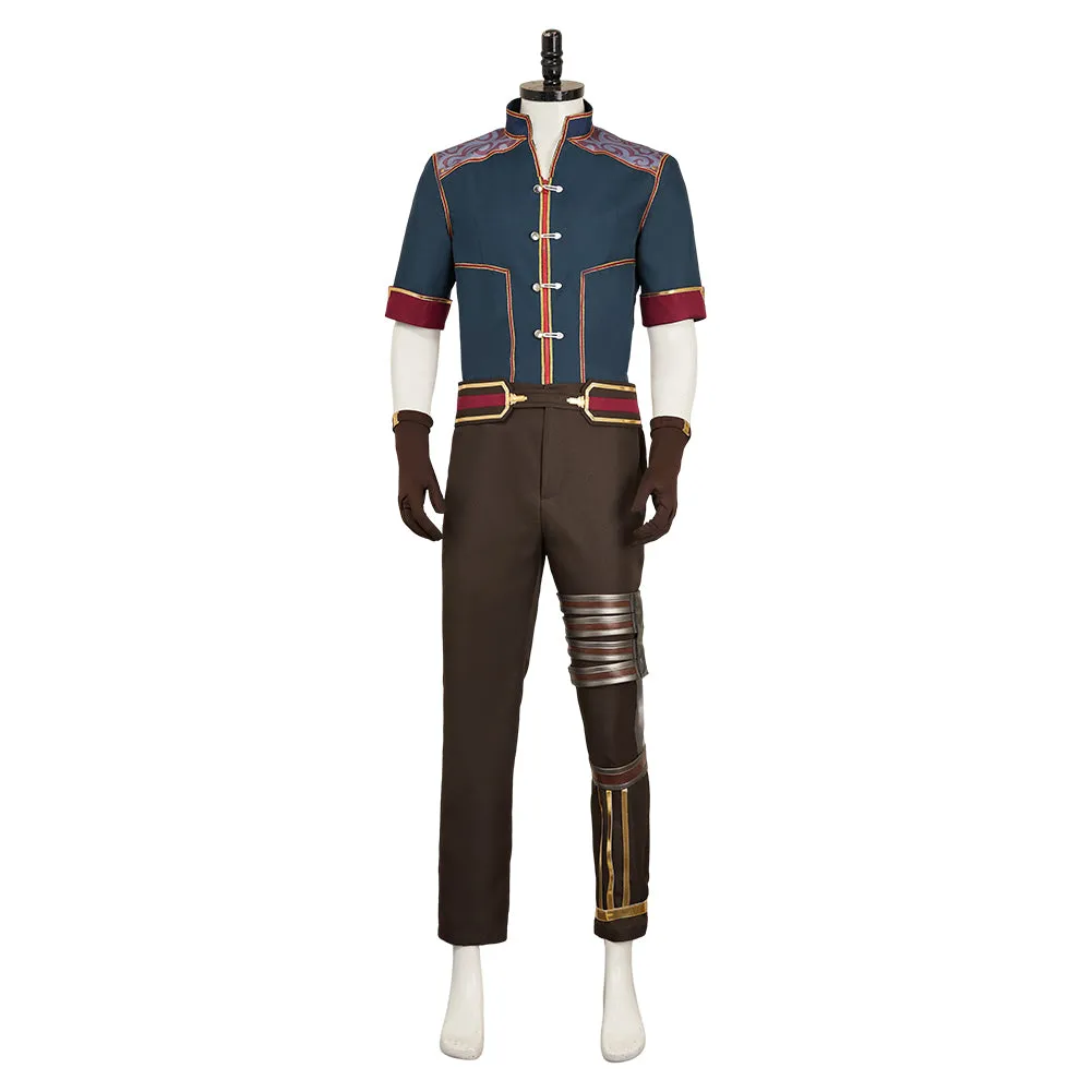 Arcane League of Legends Season 2 Jayce Cosplay Costume Male Blue Outfits Halloween Carnival Suit