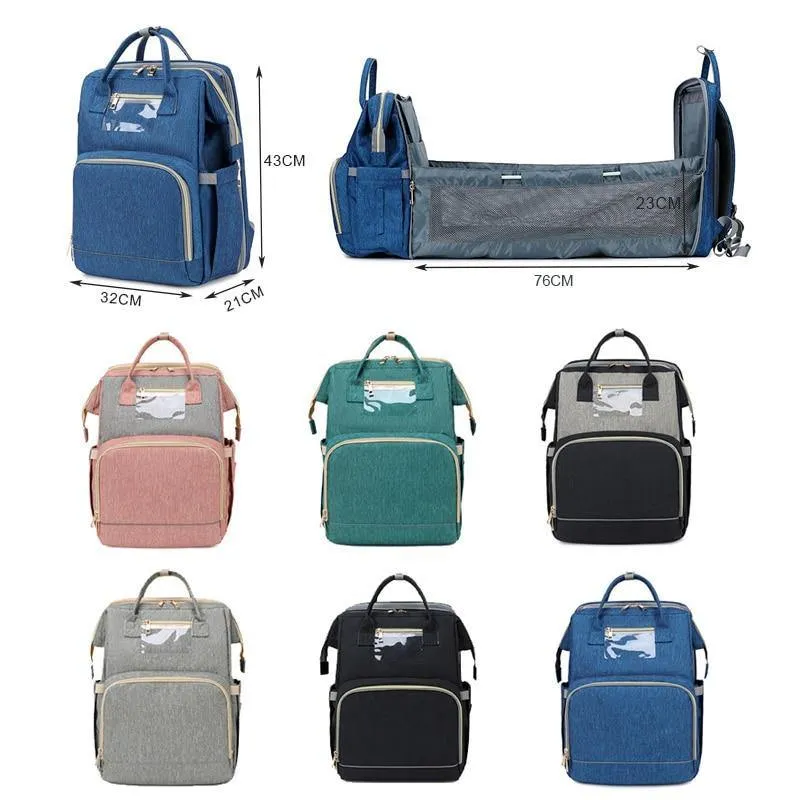 Baby Diaper Nappy Bag Backpack - 3 in 1  with Changing Station