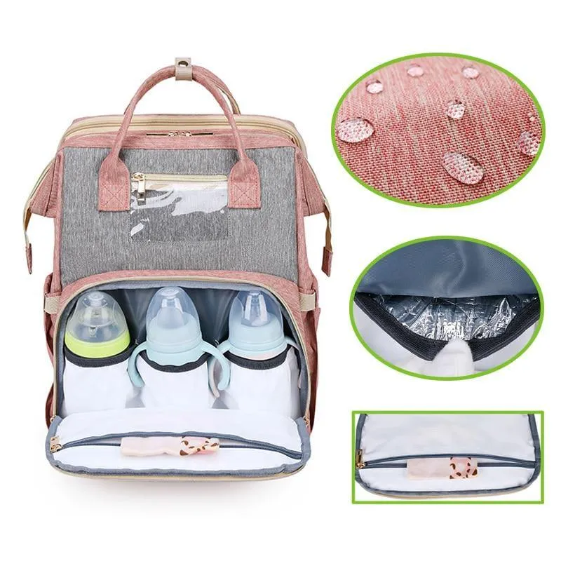 Baby Diaper Nappy Bag Backpack - 3 in 1  with Changing Station