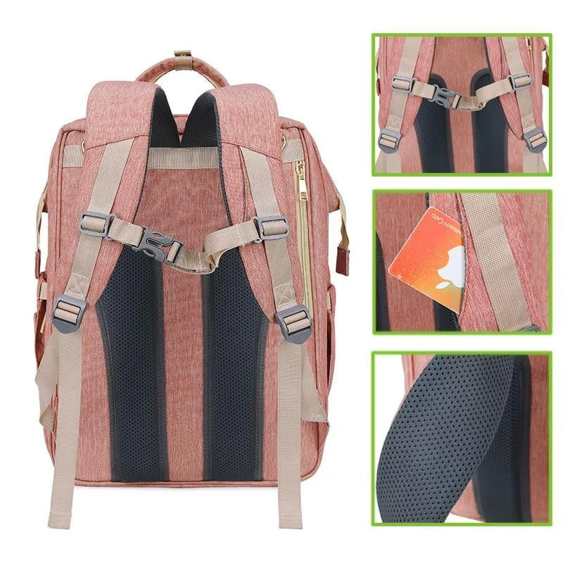 Baby Diaper Nappy Bag Backpack - 3 in 1  with Changing Station