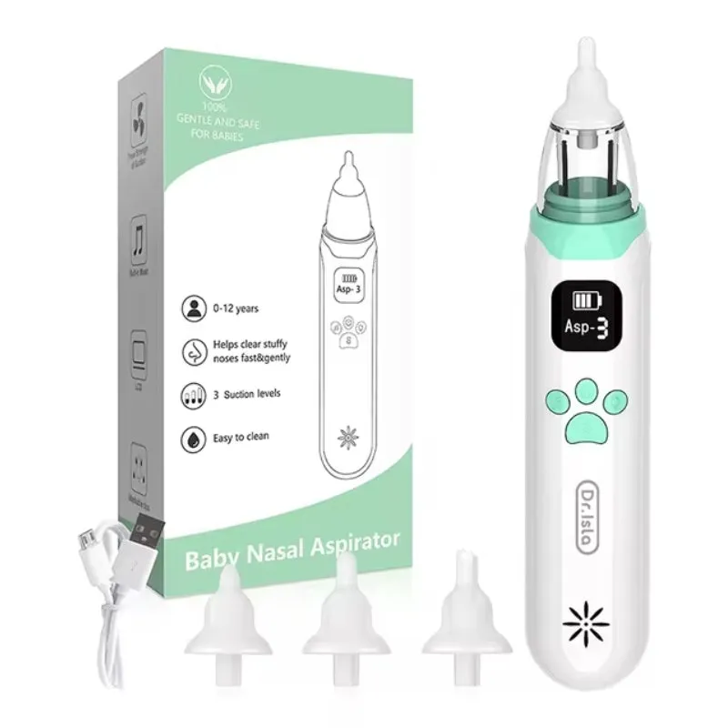 Baby Electronic Nasal Aspirator - Safe, Fast, Hygienic Snot Sucker for Newborn & Toddler