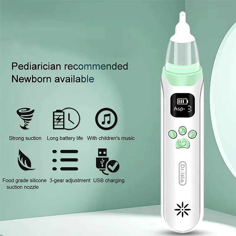 Baby Electronic Nasal Aspirator - Safe, Fast, Hygienic Snot Sucker for Newborn & Toddler