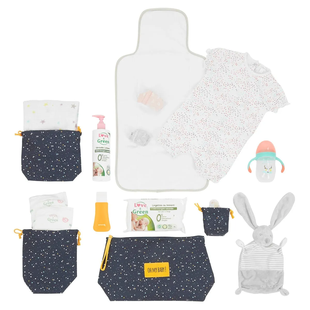 Badabulle Change And Go Changing Set | Baby Changing Bag Accessory Kit
