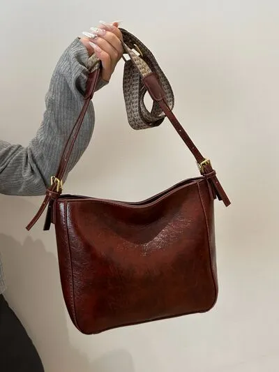 Bag To Basics PU Leather Adjustable Strap Crossbody Bag (4 Colors)