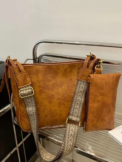 Bag To Basics PU Leather Adjustable Strap Crossbody Bag (4 Colors)