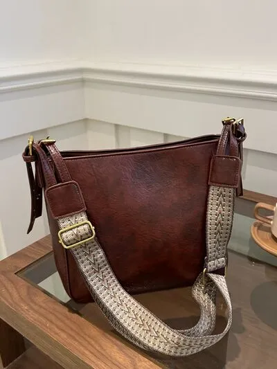 Bag To Basics PU Leather Adjustable Strap Crossbody Bag (4 Colors)