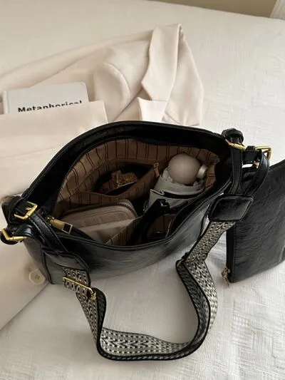 Bag To Basics PU Leather Adjustable Strap Crossbody Bag (4 Colors)