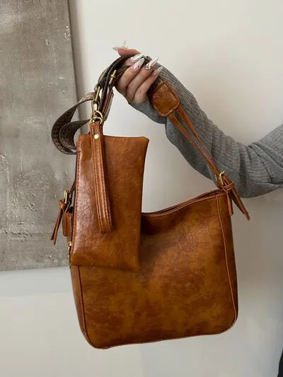 Bag To Basics PU Leather Adjustable Strap Crossbody Bag (4 Colors)