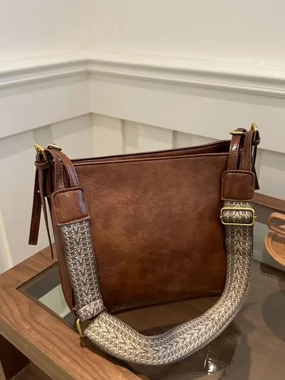 Bag To Basics PU Leather Adjustable Strap Crossbody Bag (4 Colors)